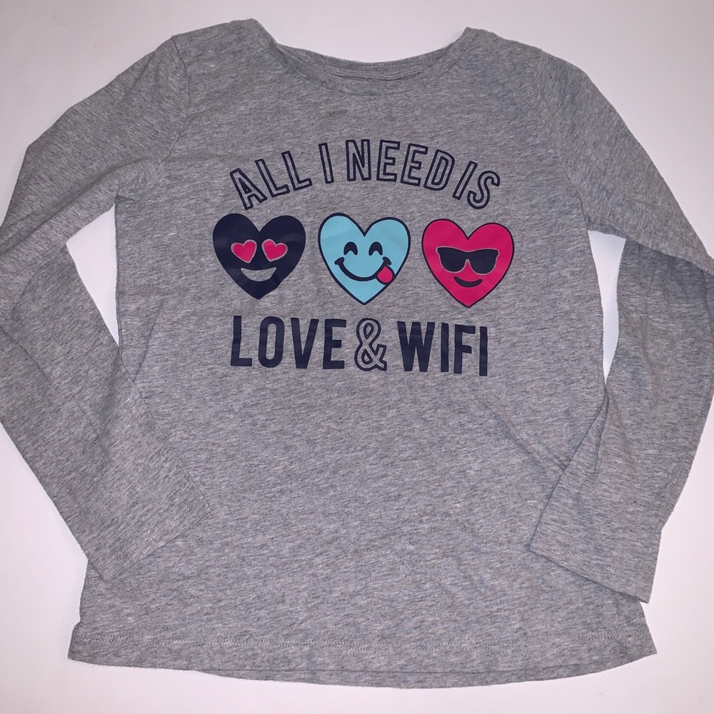 Carter’s All I Need Is Love‎ & WIFI Long Sleeve Tee